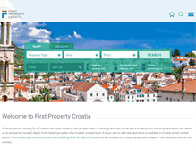 Tablet Screenshot of firstpropertycroatia.com